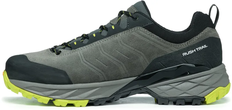 Scarpa Mens Rush Trail GTX Shoes - Titanium-Lime-1